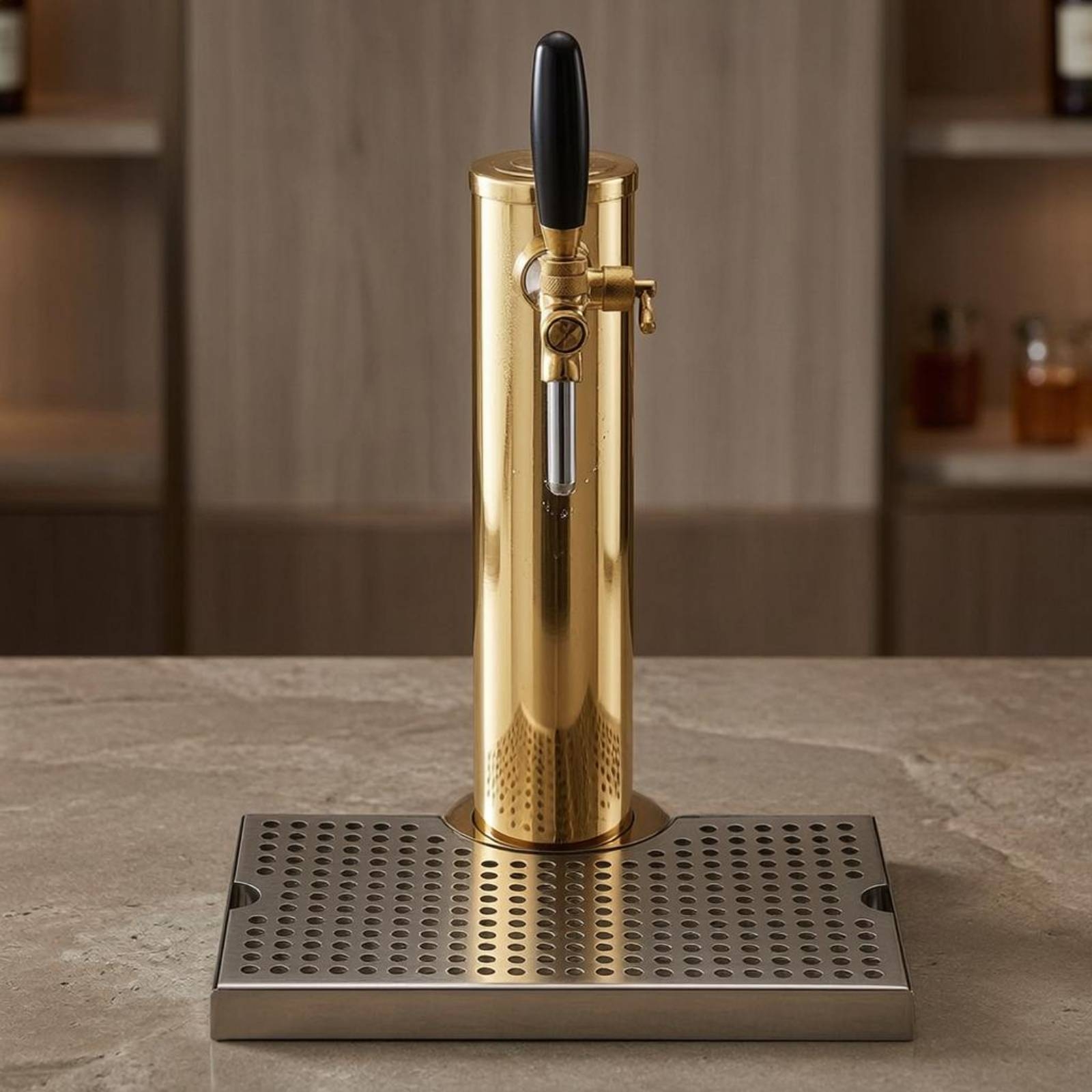 Wine Beer Drink - Stainless Steel Beer Tap Dispenser Polished