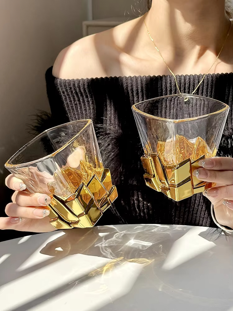 Wine Beer Drink - Creative Light Luxury Space Gold Ice