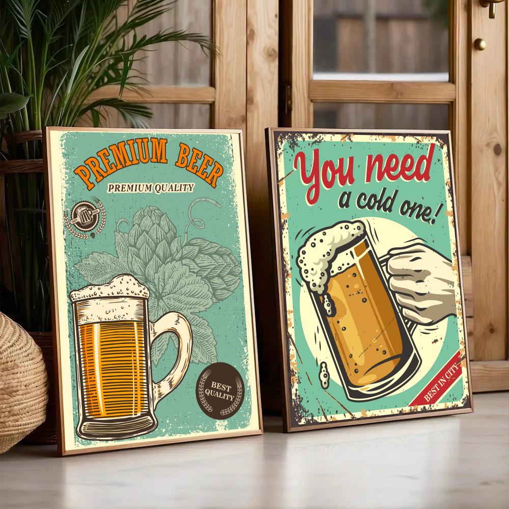 Beer Wine Retro Style Painting – обзор и цена Wine Beer Photo
