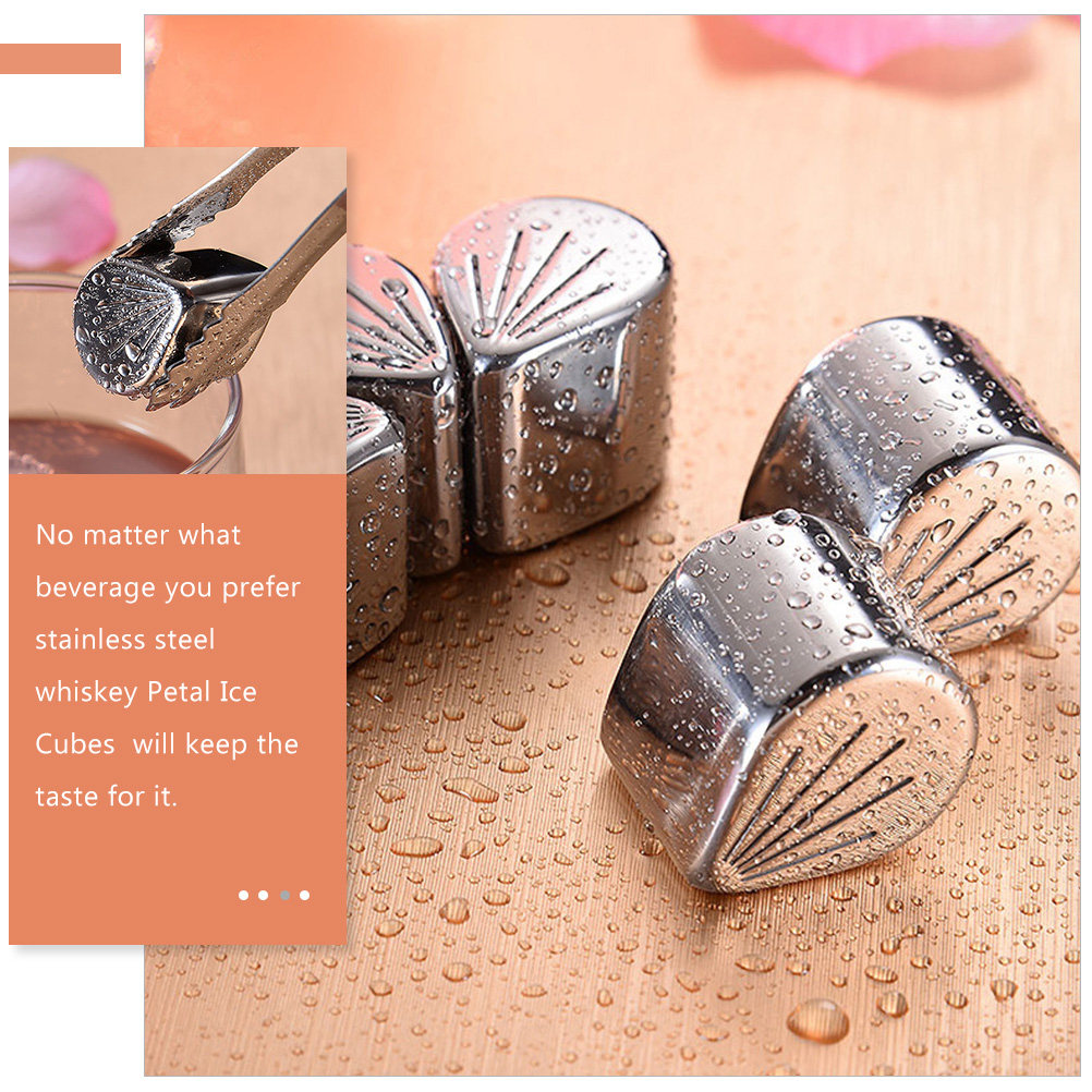 5Pcs Stainless Steel Petal Ice – обзор и цена Beer Wine Gin