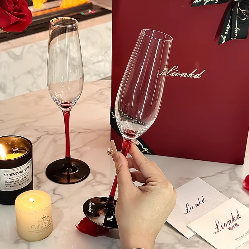 HYS high-end gift champagne cu – обзор и цена Wine Glass Set Crystal