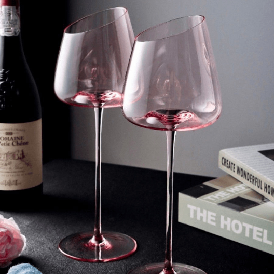 French Pink Flamingo Red Wine  – обзор и цена Wine Glass Set Crystal