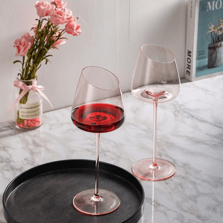 French Pink Flamingo Red Wine  – обзор и цена Wine Glass Set Crystal