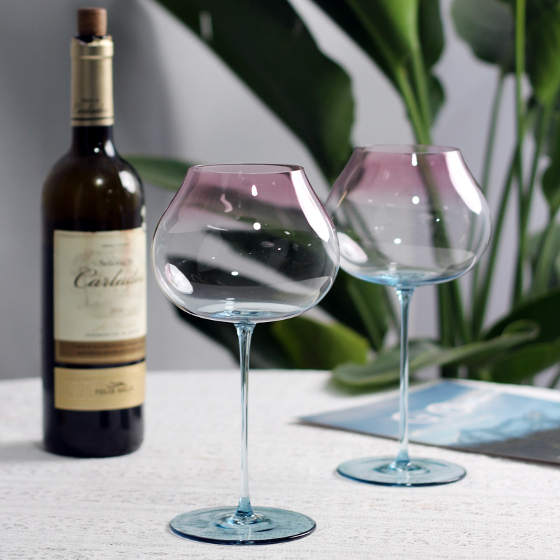 750ml 2-piece set of large cap – обзор и цена Wine Glass Set Crystal