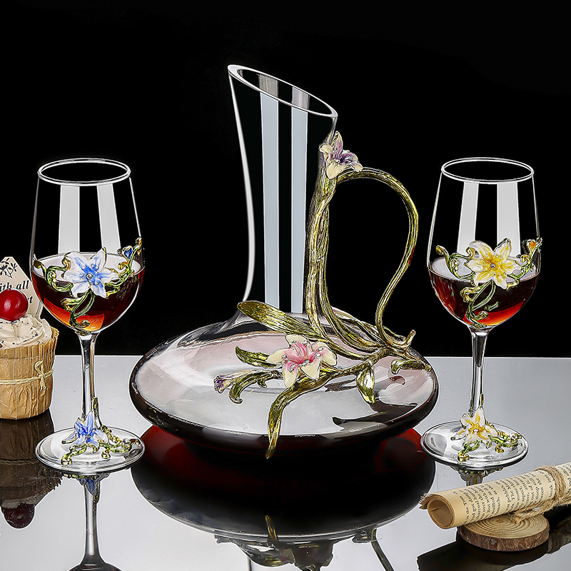 Enamel Crystal Vintage Goblet  – обзор и цена Wine Glass Set Crystal