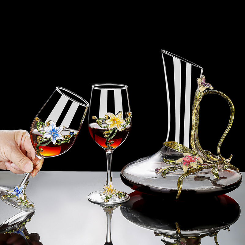 Enamel Crystal Vintage Goblet  – обзор и цена Wine Glass Set Crystal