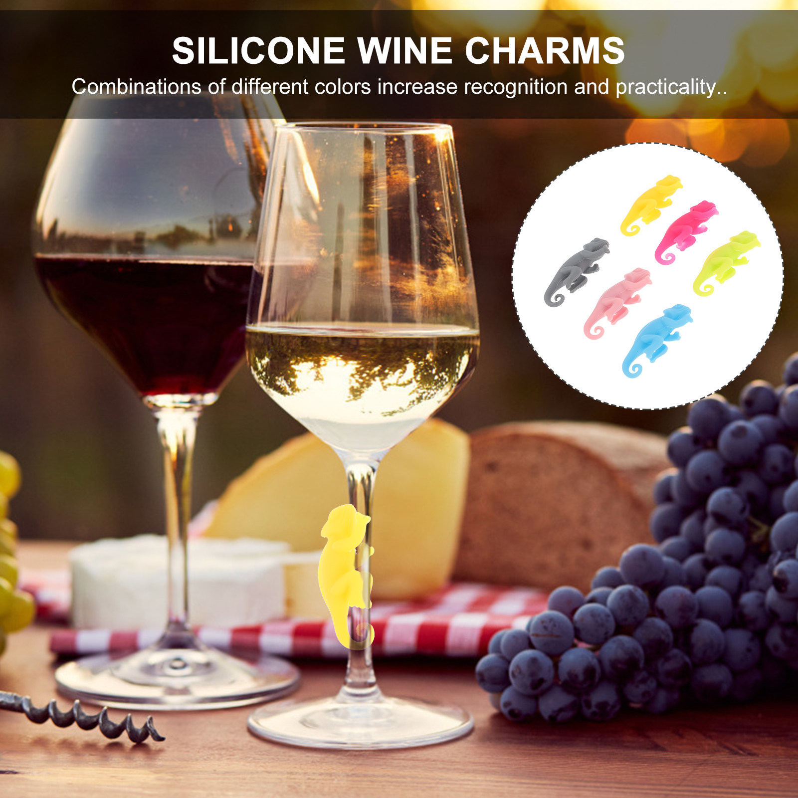 6Pcs Adorable Animal Shape Win – обзор и цена Wine Beer Drink