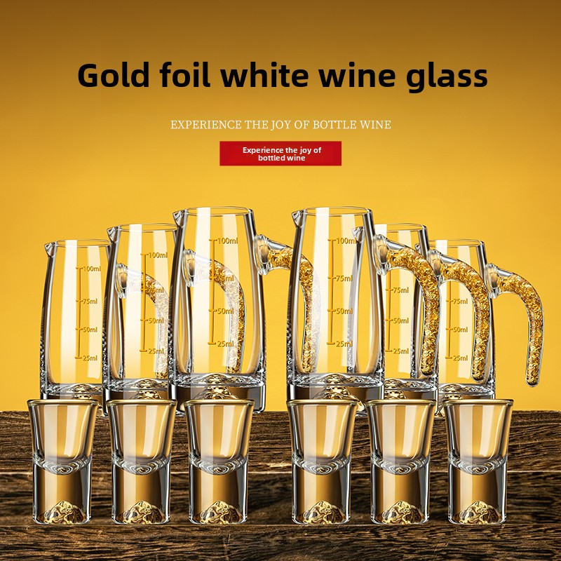 Crystal Glass Gold Foil Mounta – обзор и цена Wine Glass Set Crystal